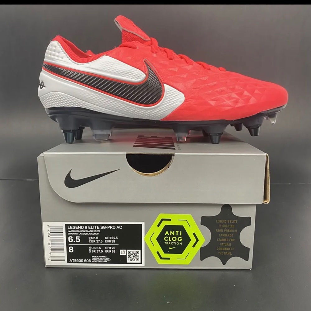 Nike Tiempo Legend 8 Elite Women’s Size 8 SG-Pro AT5900 606